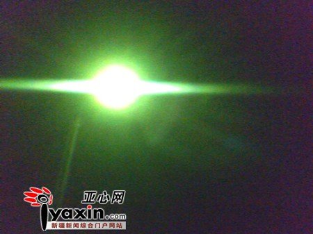 新疆各地现神秘光团带慧尾 多人目睹(图)