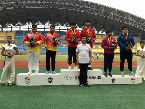 省十三运会田径比赛首金花落周口