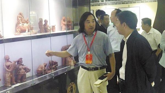 郸城县泥塑艺人张振福受邀参加传统文化活动展览