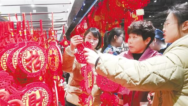 市场红火 年味十足