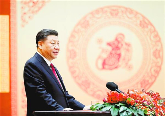 中共中央国务院举行春节团拜会