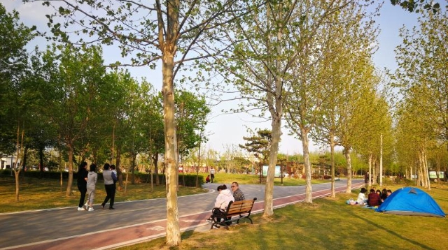 春暖花开游园时