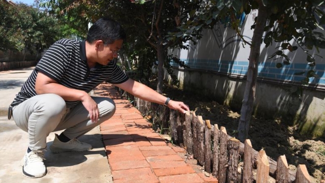 杉木围栏一样美