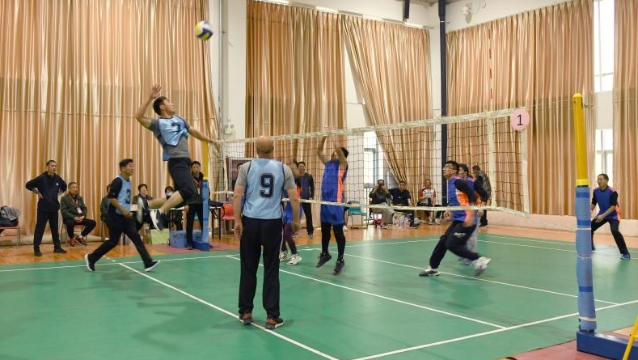 周口市第四届运动会气排球开赛