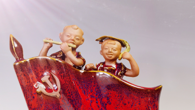 张振福钧瓷泥塑获“河南非遗讲述的中国共产党的历史故事”展览金银奖