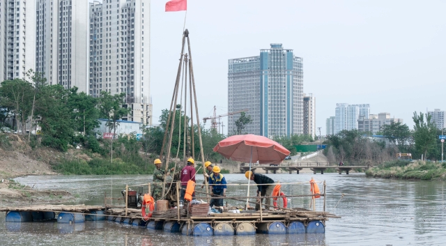 文昌大道跨贾鲁河大桥进入前期勘探