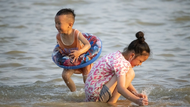 流沙河湿地公园：亲水沙滩 游玩乐园