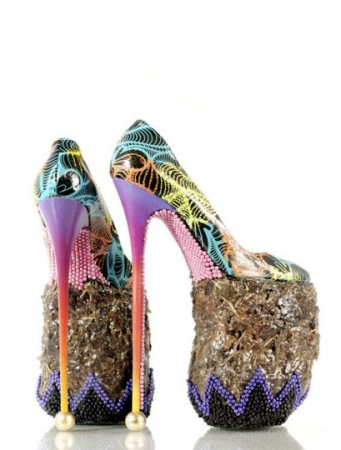 INSA大象粪便厚底高跟鞋 