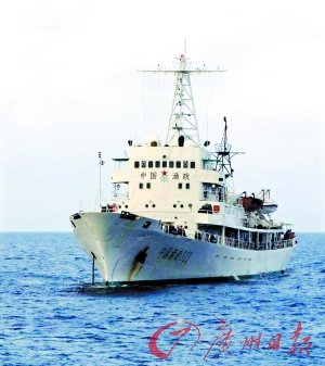 今年第三批渔政南沙巡航护渔编队广州起航，执行反海盗反抓扣等任务。