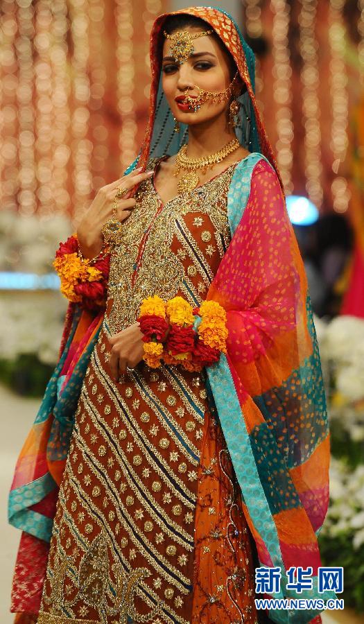 （法新）（1）眼花缭乱的巴基斯坦新娘服饰
